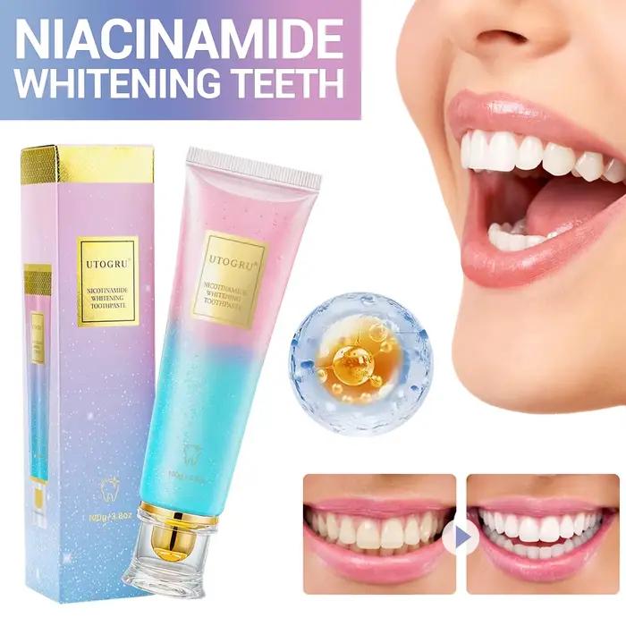 La dentifrice blanchissant les dents élimine efficacement les taches de thé, du café et du vin, haleine fraîche, pour les dents sensibles, paquet de 3