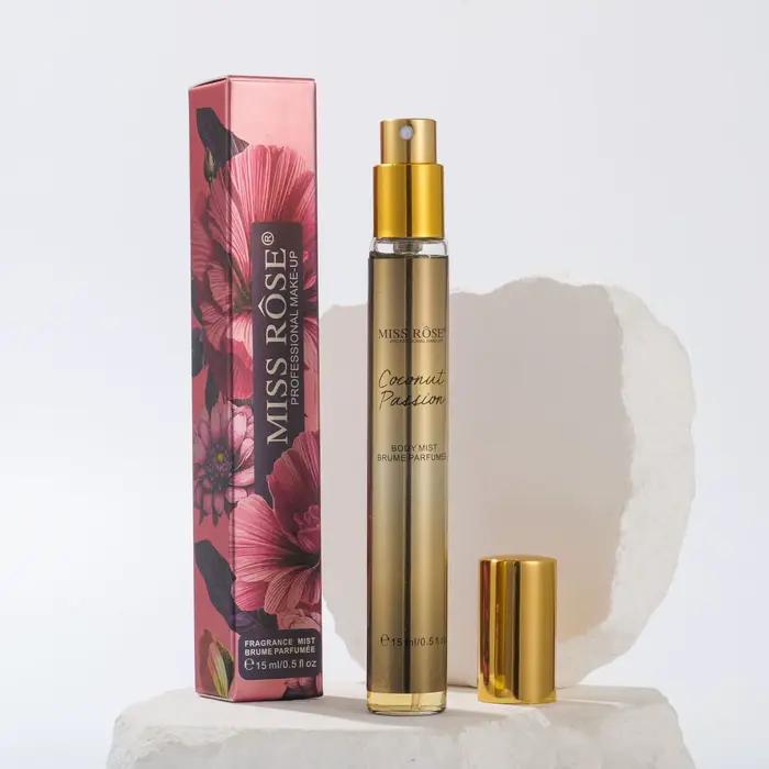 Parfum unisexe MISS ROSE, senteur fruitée florale et crème de coco, parfum élégant à l'arôme de coco, coffret cadeau, brume corporelle, parfum quotidien