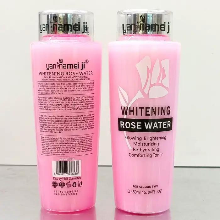 Tonique facial à l'eau de rose et à la perilla 450 ml, hydratant, régulateur de sébum, éclaircissant