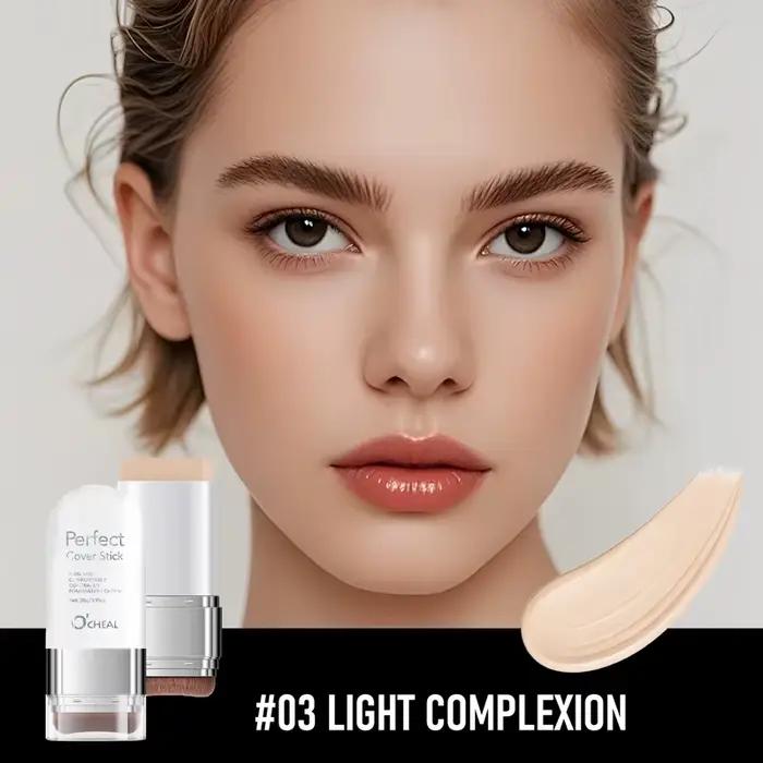 O'CHEAL Perfect Cover Stick, fond de teint correcteur fin et confortable, crème en stick, maquillage