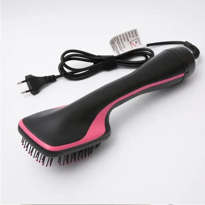 Offre spéciale une étape peigne à cheveux Ion négatif sèche-cheveux brosse friser droite humide et sec bigoudi