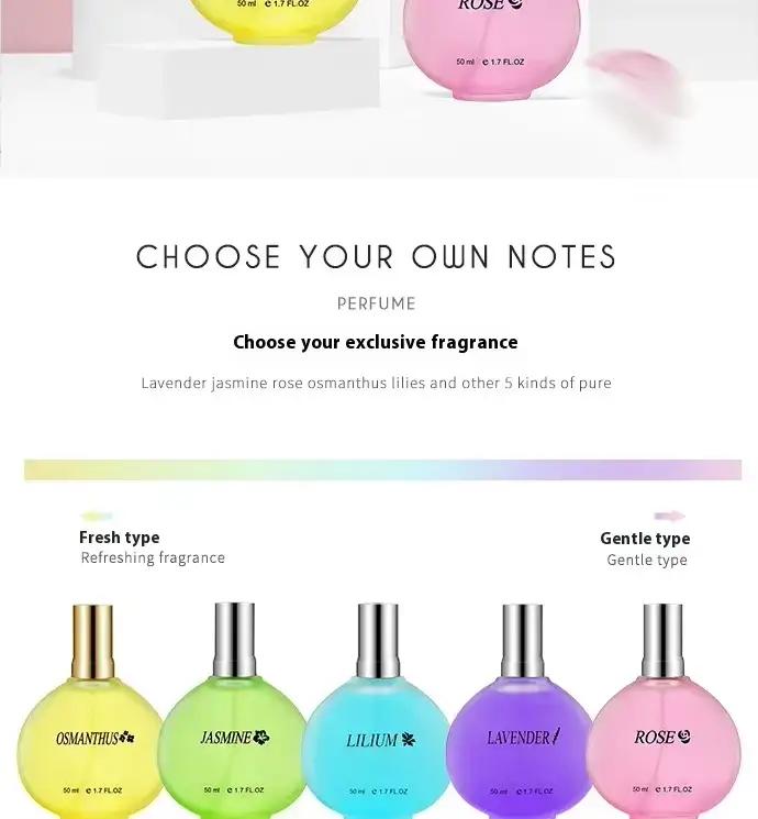 Parfum de marque Jasmine pour femmes, Spray de parfum Rose, phéromone de flirt, Romance longue durée