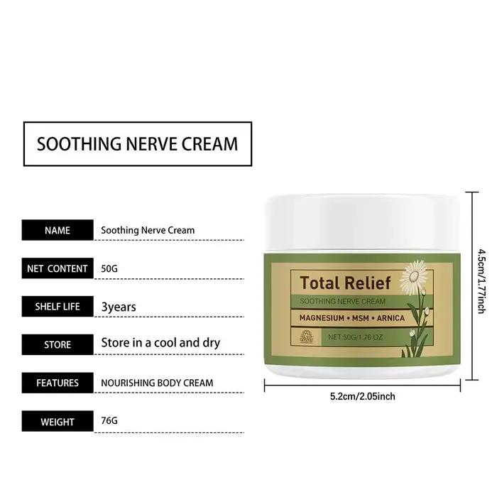 Crème de massage au magnésium 50g, hydratant doux pour le corps avec MSM et arnica pour une application confortable, une peau douce et un soin quotidien