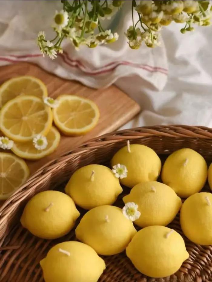 1 bougie parfumée au citron