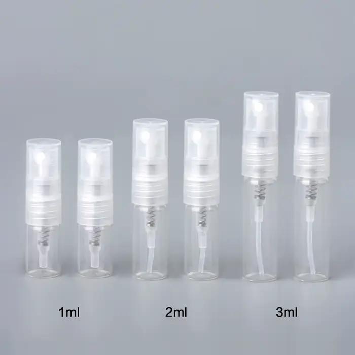 Lot de bouteilles de parfum en aérosol rechargeables, avec carte en papier, pour cadeau, échantillon, paquet, 100 pièces