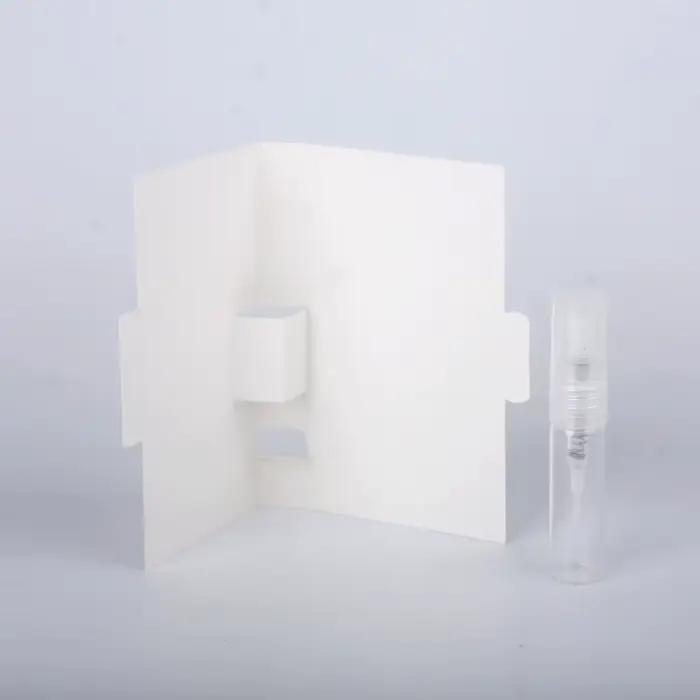 Lot de bouteilles de parfum en aérosol rechargeables, avec carte en papier, pour cadeau, échantillon, paquet, 100 pièces
