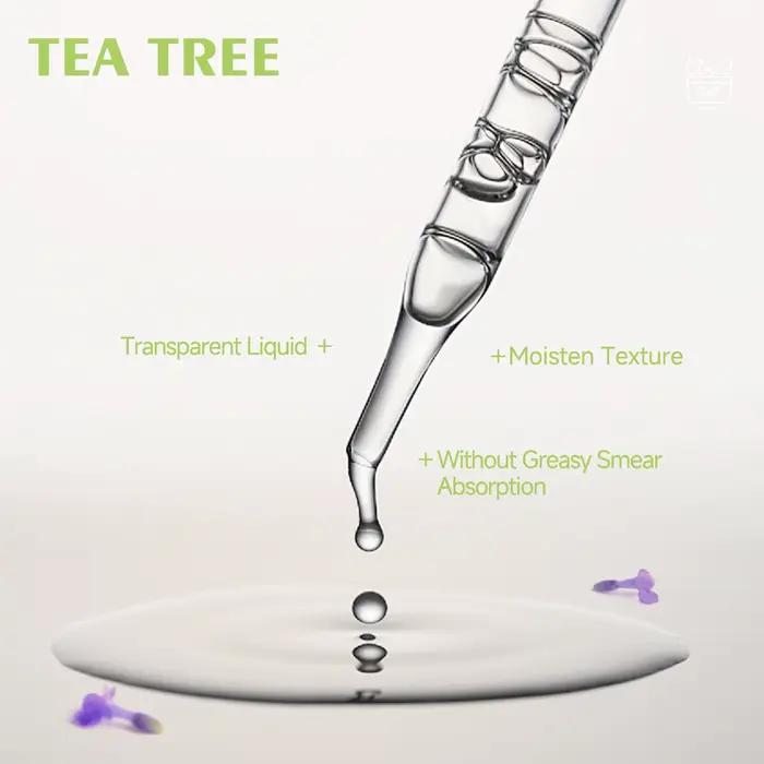 Huile essentielle d'arbre à thé pour l'hydratation du visage et des cheveux, parfums naturels et soins de la peau, flacon 30ml 60ml 100ml