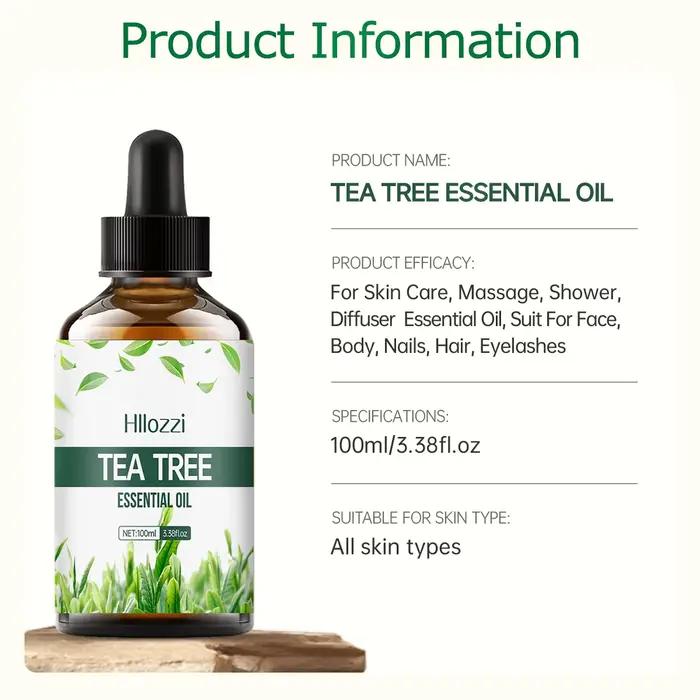 L'huile essentielle d'arbre à thé convient aux soins de la peau, au massage, au bain et à l'aromathérapie. Il convient pour le visage, le corps, etc.