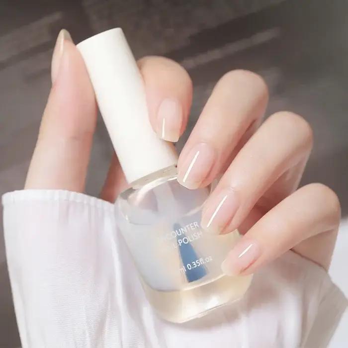 Vernis à ongles rose à base d'eau