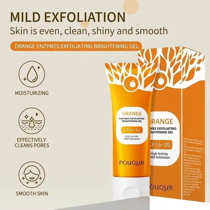 Gel exfoliant pour le visage Orange