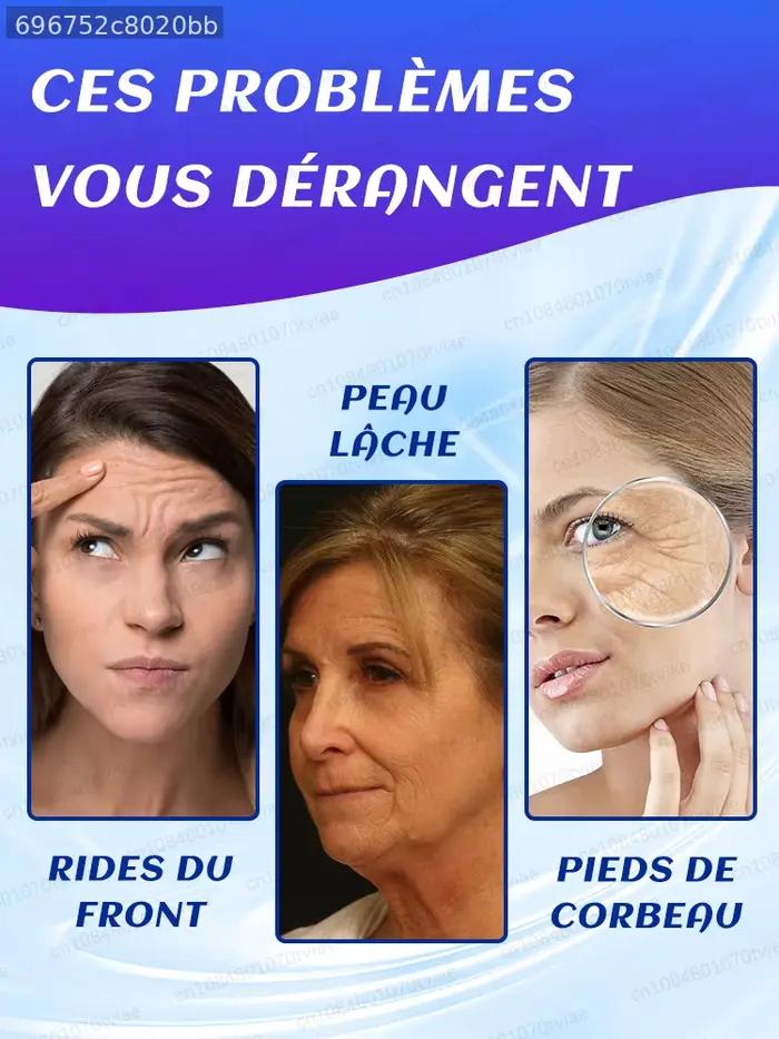 La peau est ferme, sans ridules, et jeune et rayonnante.