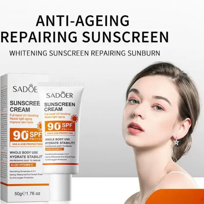 Crème solaire visage et corps Sadoerspf90+