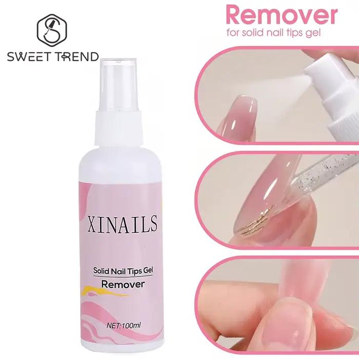 100ml faux ongles conseils adhésifs solides Gel dissolvant ongles liquide facile à adoucir dissolvant presse sur ongles Gel faux conseils dissolvant outils