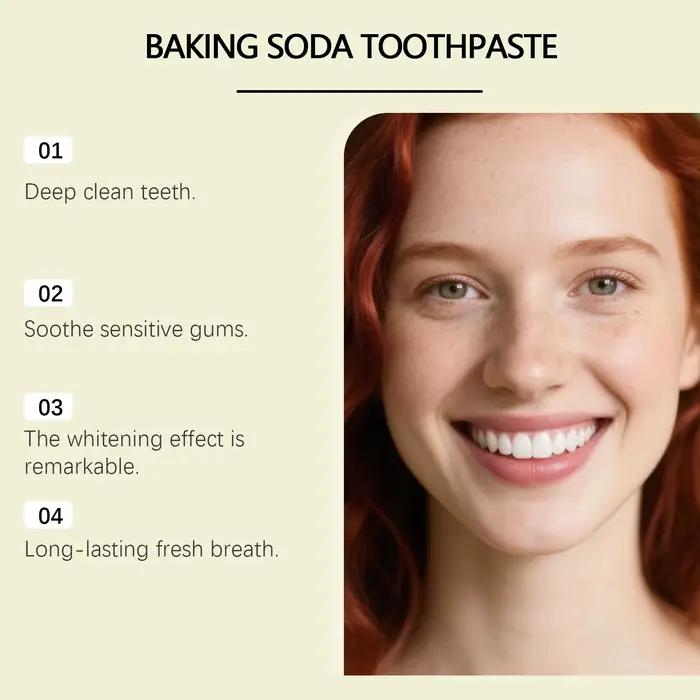 Dentifrice blanchissant Oralhoe au bicarbonate de soude 100g – Anti-jaunissement