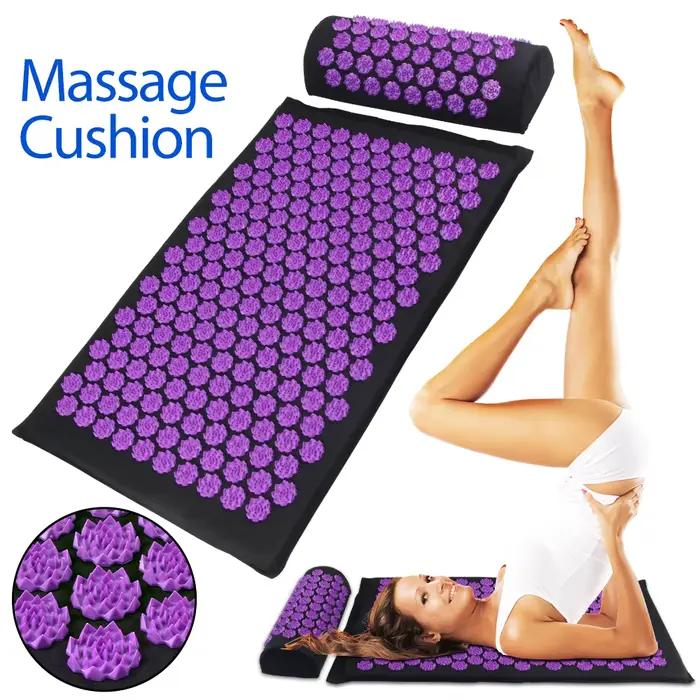 Pranamat Eco Lotus Spike Mat - Coussin de massage d'acupuncture Applicateur de Kuznetsov Sensi Yoga Outil