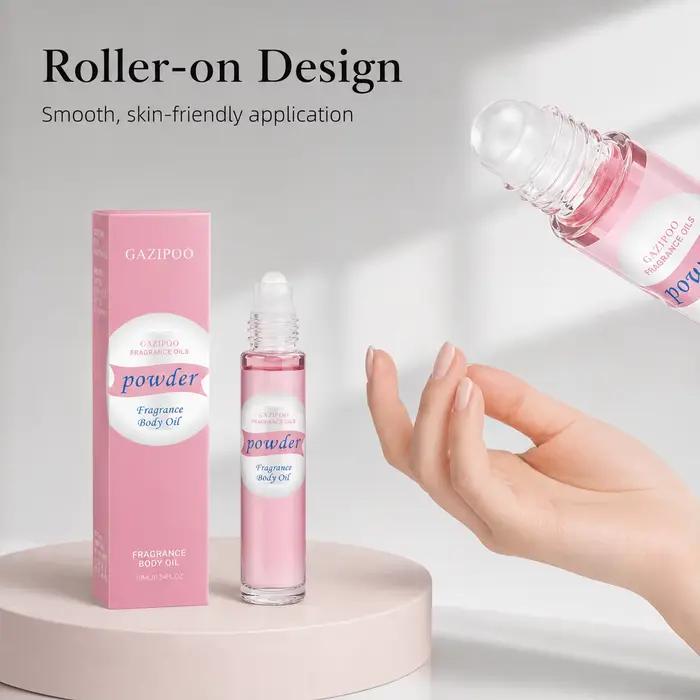 Huile de phéromone roll-on 10 ml - Huile parfumée portable, parfum floral boisé à la rose, au safran et au bois de santal, eau de parfum pour les voyages