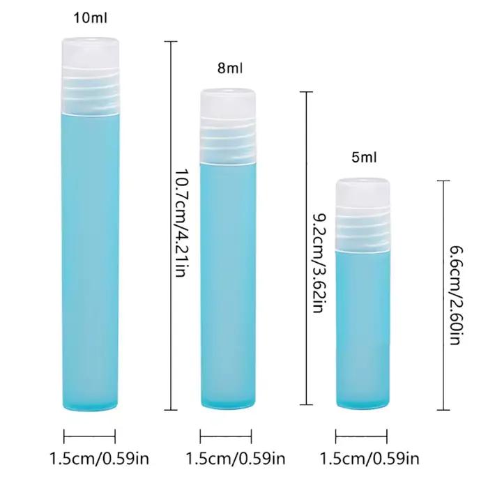 AfricPerfume Roll Roller Ball Bouteille Sur Plastique Français Ids Récipient D'huile Tous Les Jours illable HI Holders Nouvelle Bouteille D'embouteillage, 5 ml, 8 ml, 10ml