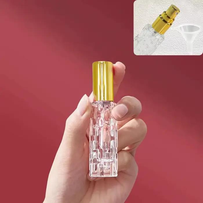 Mini bouteilles de pulvérisation de parfum de 10ml, 2 pièces, liquide de voyage Portable, contenant un atomiseur, livrer un entonnoir de parfum