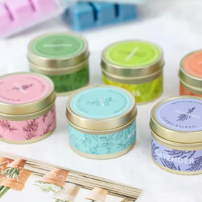 Bougies aromatiques parfumées sans fumée
