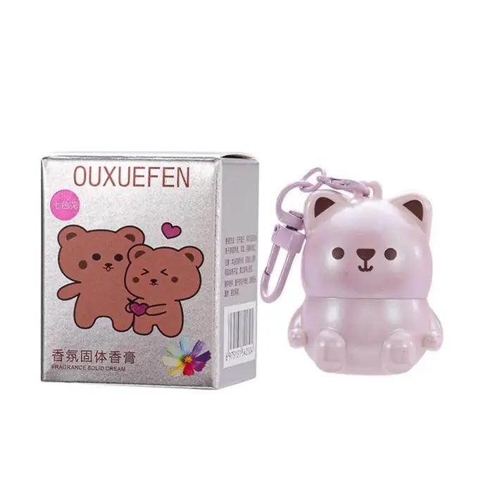 Parfum solide en forme d'ours mignon pour fille et femme