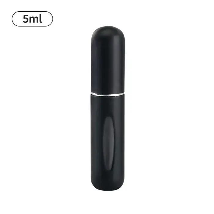 Atomiseur de parfum rechargeable en spray, bomba de parfum en aluminium, mini garrafa para voyages, 5ml