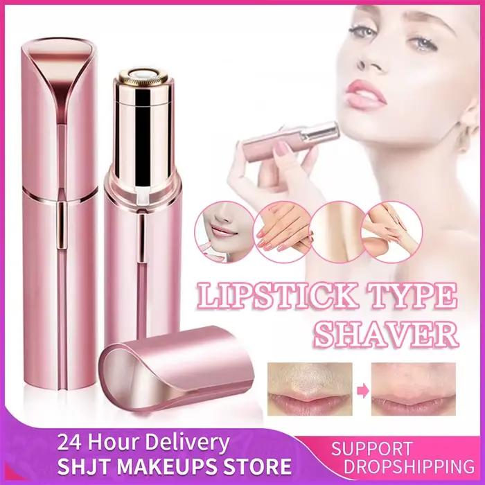 Rasoir de sourcils électrique Mini épilateur de sourcils visage rouge à lèvres forme épilation Porta
