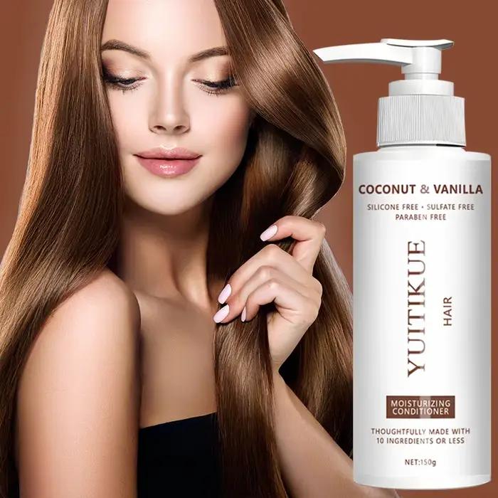 Après-shampoing YUITIKUE à la noix de coco et à la vanille | Sans sulfate, hydratant et nourrissant pour tous types de cheveux 150g