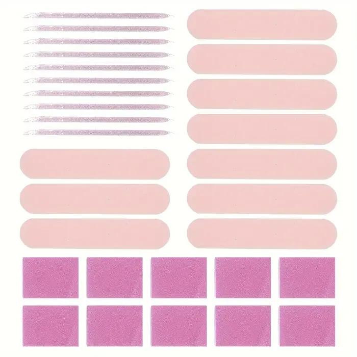 Kit de soins des ongles 1 ensemble-30 pièces: mini limes