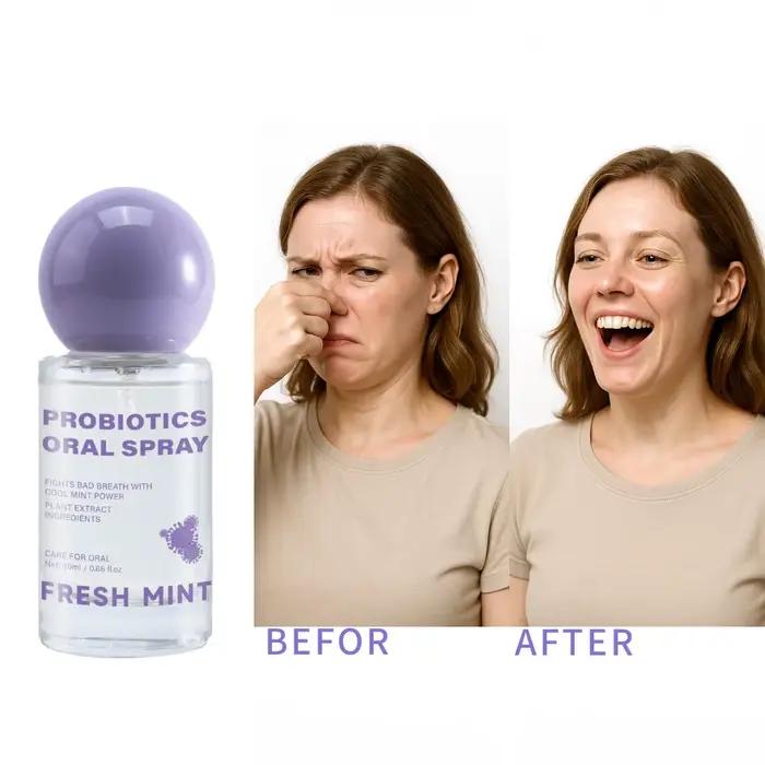 Spray buccal à menthe fraîche longue durée