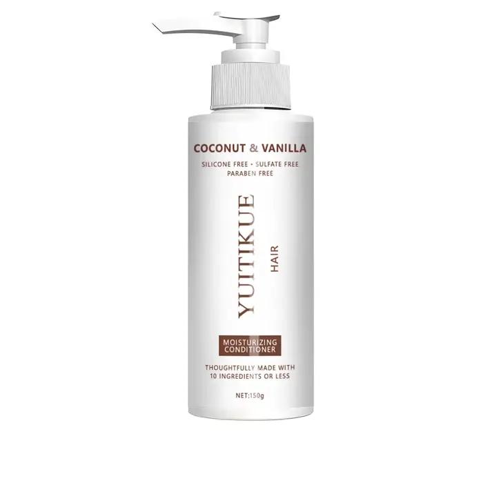 Après-shampoing YUITIKUE à la noix de coco et à la vanille | Sans sulfate, hydratant et nourrissan