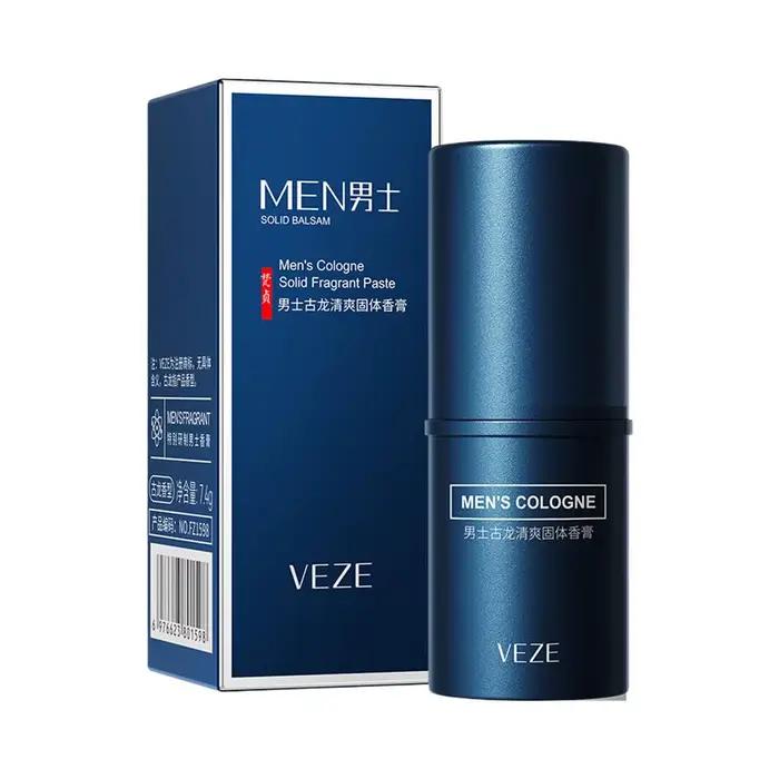 Crème parfumée solide VEZE pour homme, parfum frais et léger longue durée, stick de parfum solide po