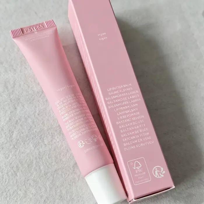Baume à lèvres hydratant de la marque Hot Makeup, couleurs : Rose Guimauve Croustillante, Sucre Vanille, Beige, Gâteau d'Anniversaire, Fraise Soft Serve