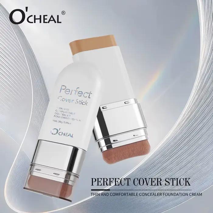 O'CHEAL Perfect Cover Stick, fond de teint correcteur fin et confortable, crème en stick, maquillage instantané, naturel, imperméable, longue durée