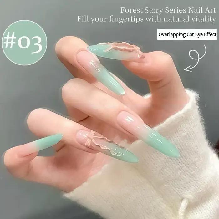 Gel à ongles quatre couleurs pour le printemps et l'été