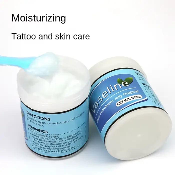Bestseller 500g Vaseline Tatouage Bouteille Blanche pour Lubrification Cutanée et Coloration Auxiliaire Tatouage Broderie