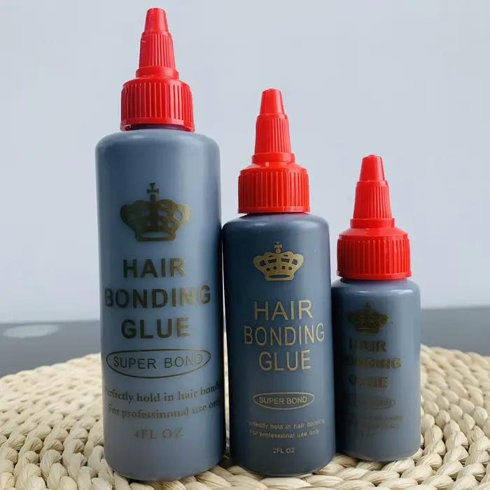 Colle de tissage de cheveux noirs, Anti-champignon imperméable, Super liaison pour une tenue parfaite dans la colle de dentelle