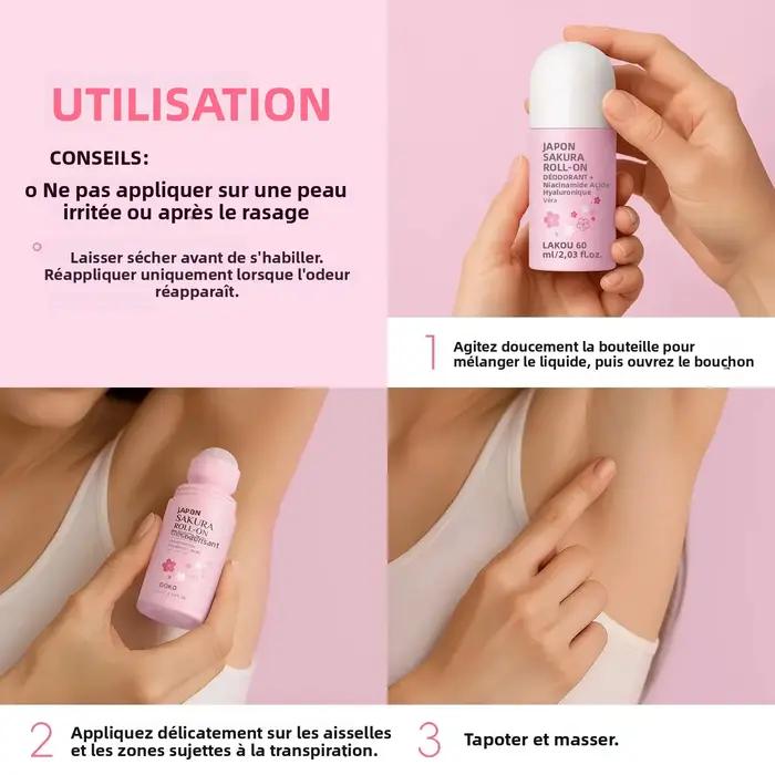 Déodorant japonais Sakura Roll On 60ml