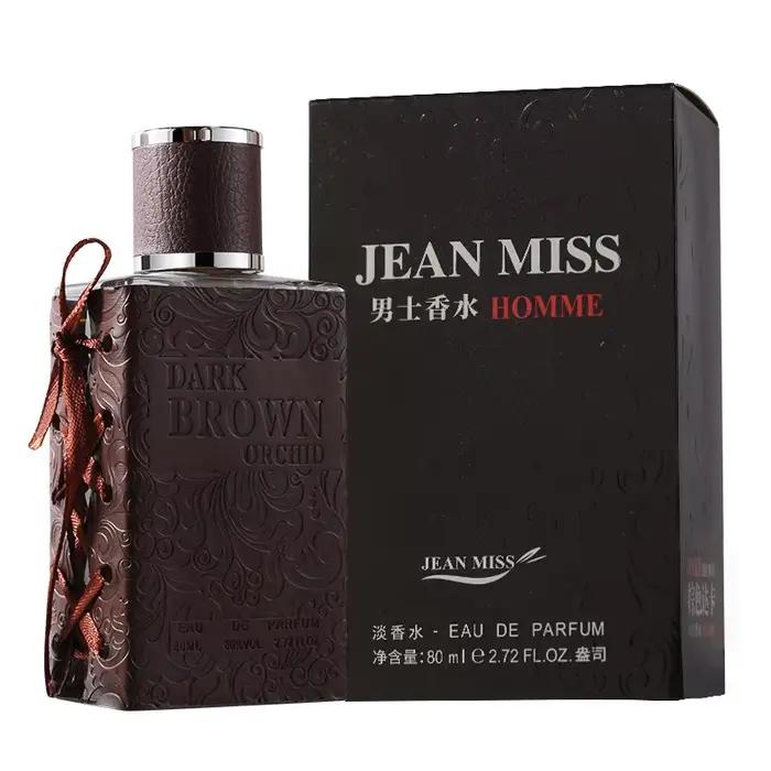 Parfum de marque pour hommes, frais et naturel, Cologne pour hommes, noir foncé, marron, Spray corpo