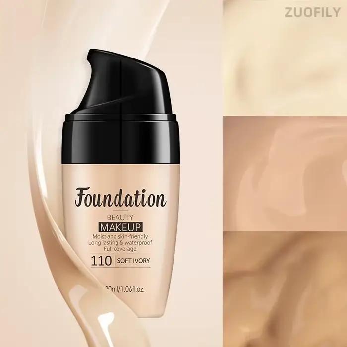 Crème de fond de teint longue durée pour le visage
