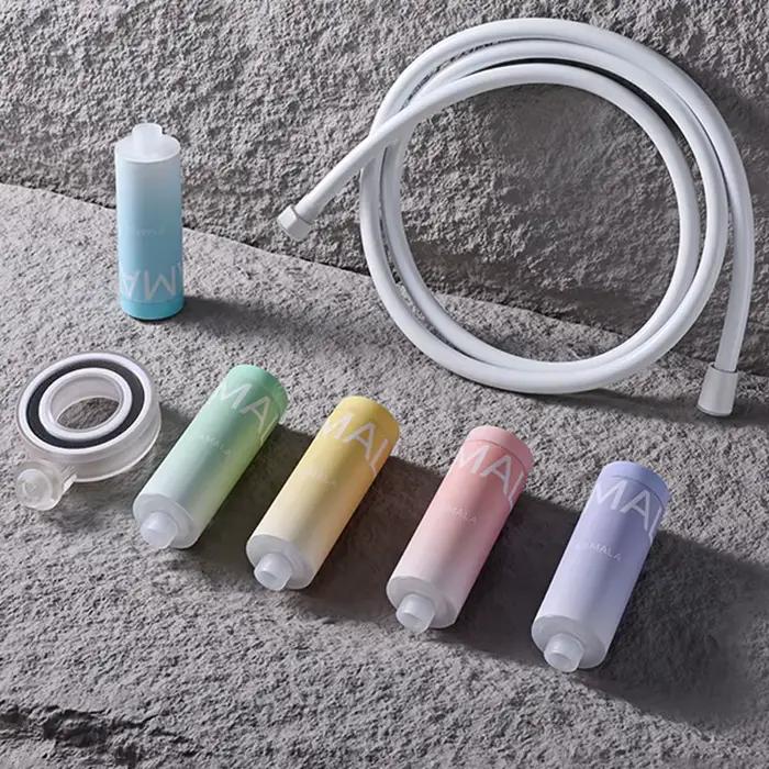 Filtre de douche parfumé, pomme de douche avec filtre à arôme, adoucisseur d'eau, améliore la peau des cheveux/élimination du purificateur de douche, accessoire de salle de bains