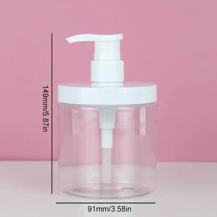 Bouteille de Gel de bain transparente à large bouche, récipient liquide, distributeur de savon, sham