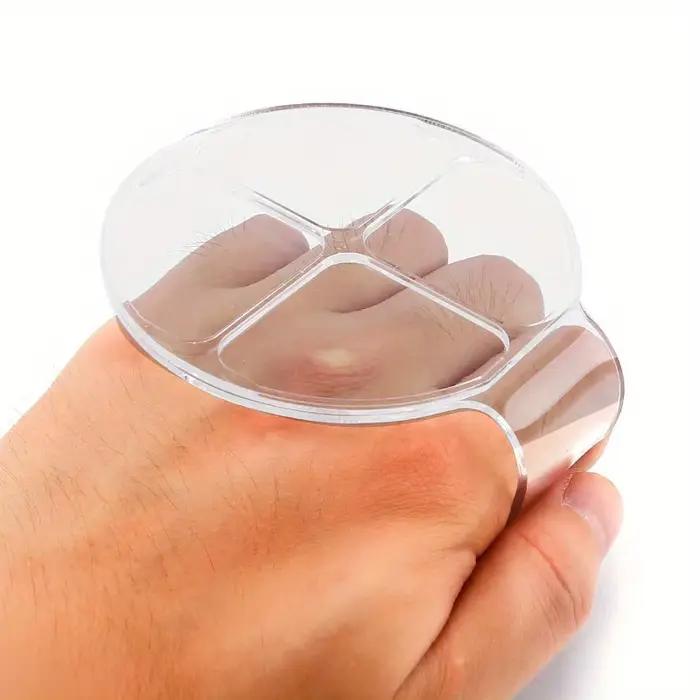 Palette de mélange de maquillage portable, palette pour nail art et manucure, palette de maquillage transparente pour mélanger le fond de teint