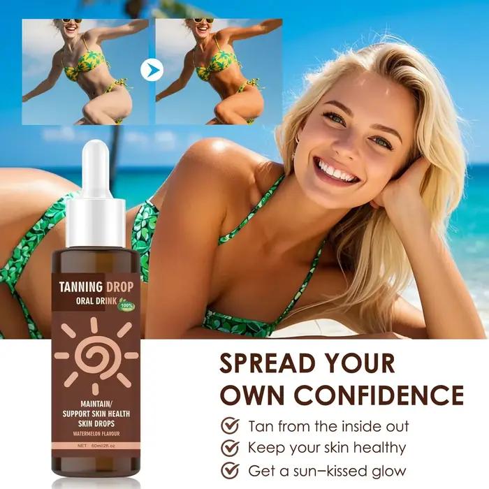 Boisson bronzante végane sans sucre pour un éclat doré et hydraté peau soins de la peau occasion spéciale femmes