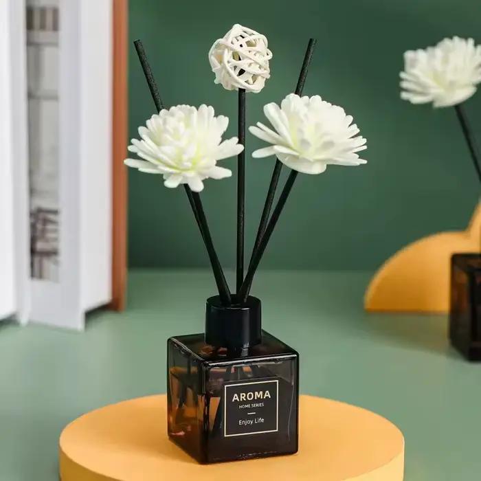 Diffuseur d'aromathérapie sans flamme 50 ml, parfum d'ambiance pour la maison, liquide désodorisant, cadeau d'anniversaire, ornement décoratif