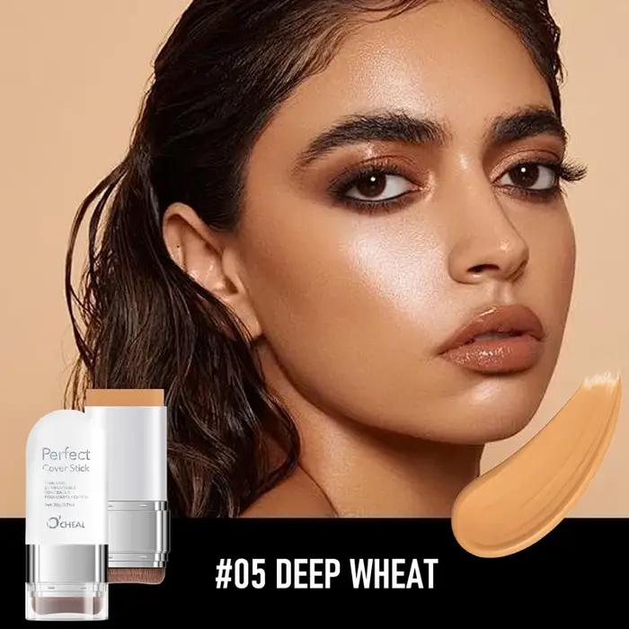 O'CHEAL Perfect Cover Stick, fond de teint correcteur fin et confortable, crème en stick, maquillage instantané, naturel, imperméable, longue durée