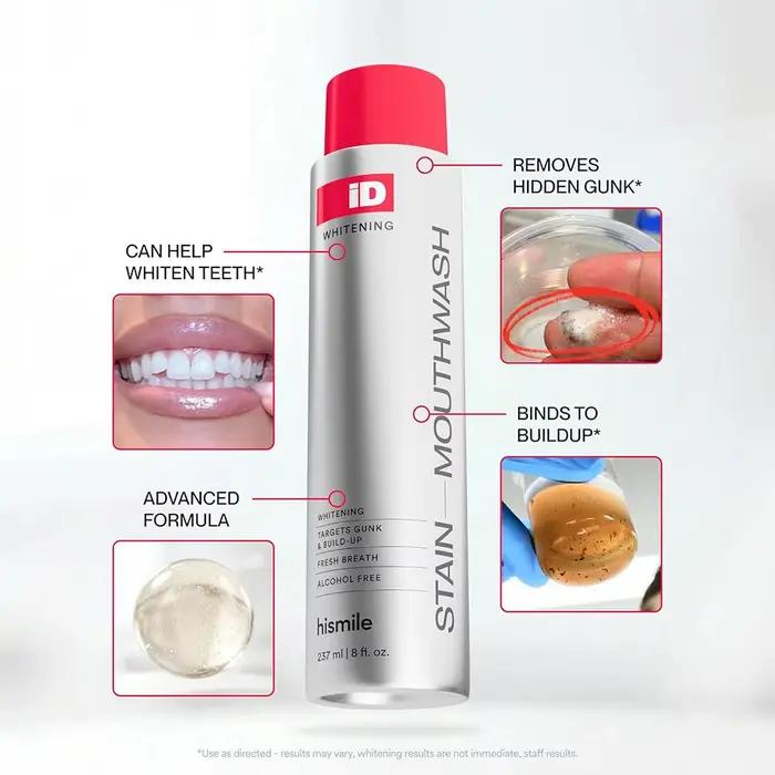 Bain de bouche sans alcool 234 ml à l'huile naturelle de menthe poivrée – Rafraîchit l'haleine longue durée pour gencives sensibles