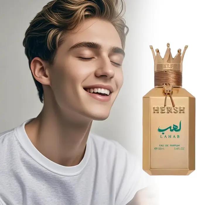 Eau de Toilette Hersh Lahab 100ml - Charme Impressionnant - Fraîcheur de Feuilles de Basilic Thaïlandais