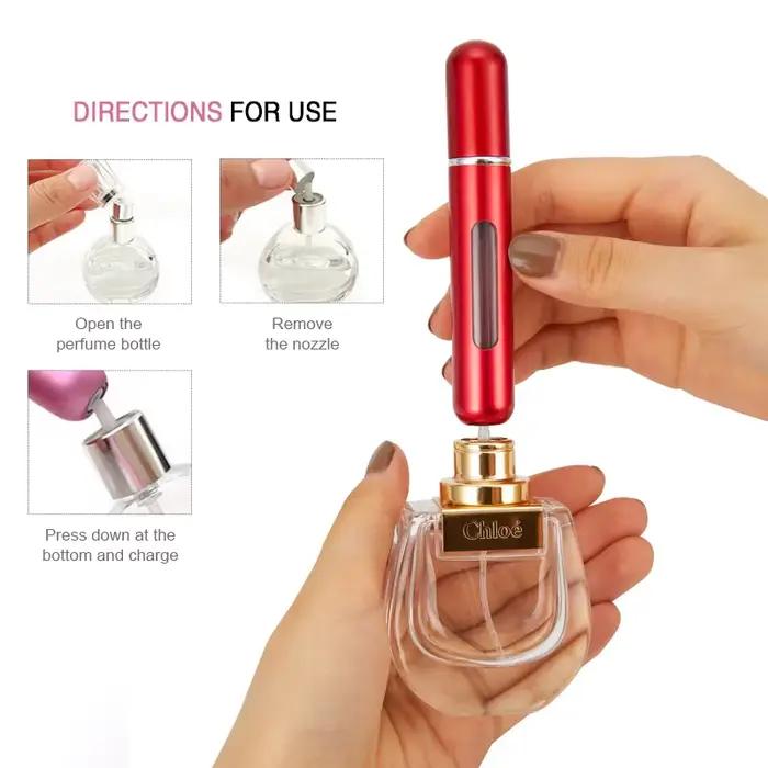 Ensemble de bouteilles de parfum rechargeables de 8Ml