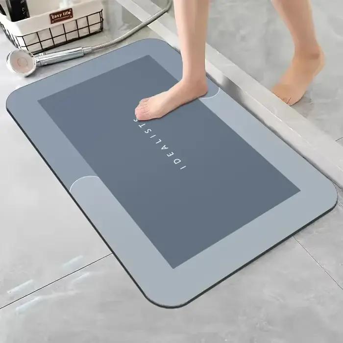 Tapis de bain en terre de diatomées super absorbant