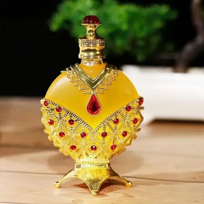 Parfum Arabe Doré, Huile de Parfum Légère, Parfums Frais Unisexes, Huile de Parfum Arabe pour Femme